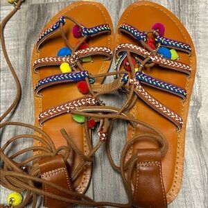 Mossimo Supply Co. Multicolor Lace-Up Sandals